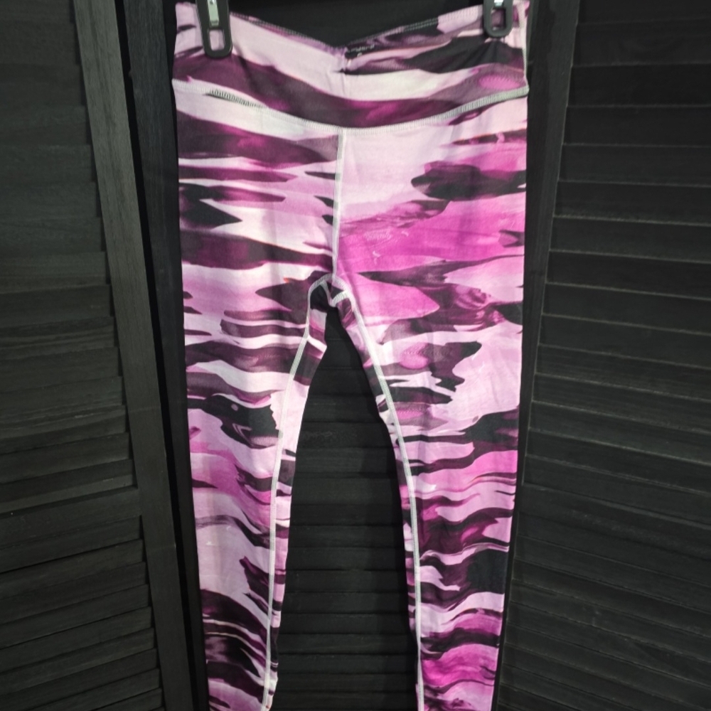 Layer 8 Girls Pink & Black Camo Leggings